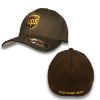 Picture of UPS Embroidered Front & Back Fitted Flexfit Brown Baseball Cap Hat PERSONALIZED NAME