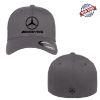 Picture of Mercedes-Benz AMG Logo Embroidered Front Back Flexfit Fitted Black Ball Cap