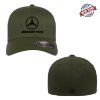 Picture of Mercedes-Benz AMG Logo Embroidered Front Back Flexfit Fitted Black Ball Cap