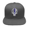 Picture of Punisher Thin Blue Line Police Support Embroidered Flexfit Hat Baseball Cap