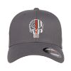 Picture of Punisher Thin Red Line Fire Fighter Support Embroidered Flexfit Hat Baseball Cap