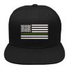 Picture of Thin Green Olive Drab Line Military Support Embroidered Flexfit Hat Baseball Cap