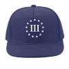 Picture of Three Percent 3% III Gun Rights Second Amendment Embroidered Flexfit Hat Baseball Cap Centered