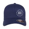 Picture of Three Percent 3% III Gun Rights Second Amendment Embroidered Hat Baseball Cap Left Panel