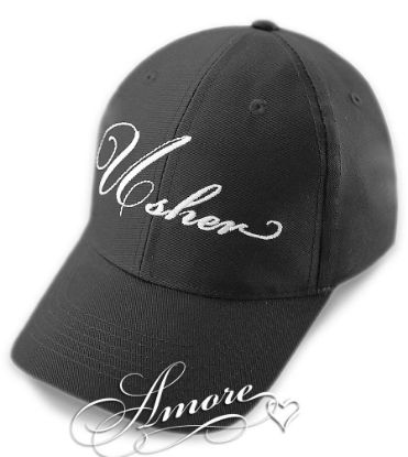 Picture of Usher Wedding Baseball Cap Black Hat