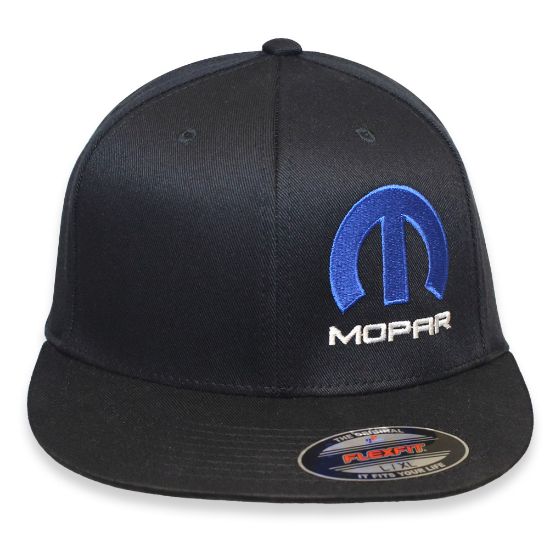 Picture of Mopar Blue Logo Flex-Fit Style Left Side Embroidery