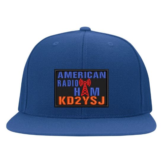 Picture of Personalized Ham Radio Call Sign Patch Flexfit Hat