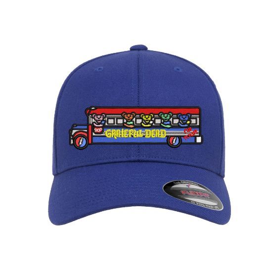 Picture of Grateful Dead Bears on Tour Bus Logo Embroidered Flexfit Hat