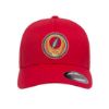 Picture of Grateful Dead Orange Skull Logo Embroidered Flexfit Hat