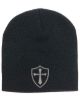 Picture of Crusader Cross Military Logo Embroidered Beanie with or without Cuff