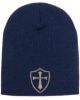 Picture of Crusader Cross Military Logo Embroidered Beanie with or without Cuff