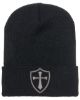 Picture of Crusader Cross Military Logo Embroidered Beanie with or without Cuff