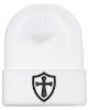 Picture of Crusader Cross Military Logo Embroidered Beanie with or without Cuff