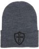 Picture of Crusader Cross Military Logo Embroidered Beanie with or without Cuff