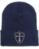 Picture of Crusader Cross Military Logo Embroidered Beanie with or without Cuff