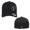 Picture of Crusader Cross Military Logo Embroidered Flexfit Hat