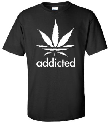 Picture of Addicted Marijuana T-shirt