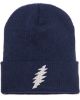 Picture of Grateful Dead Thunderbolt Embroidered Beanie With or Without Cuff