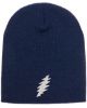 Picture of Grateful Dead Thunderbolt Embroidered Beanie With or Without Cuff