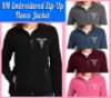 Picture of RN Caduceus Embroidered Zip Up Fleece Jacket