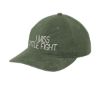 Picture of I Miss Title Fight Embroidered Green Corduroy Hat Metal Buckle Closure