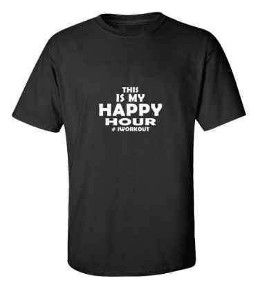 Picture of This Is My Happy Hour #IWorkout T-Shirt