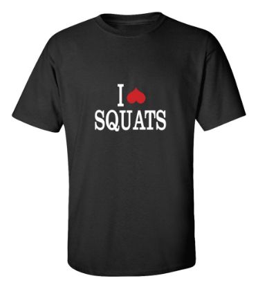 Picture of I Love Squats Gym T-Shirt