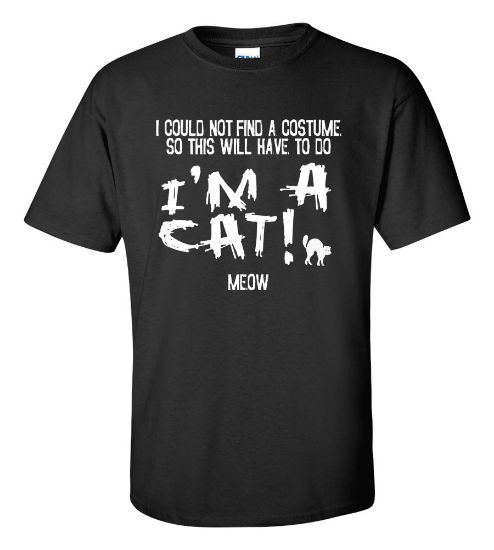 Picture of Halloween I'm a Cat! Meow T-shirt