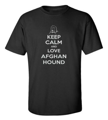 Picture of Keep Calm and Love an Afghan Hound T-shirt