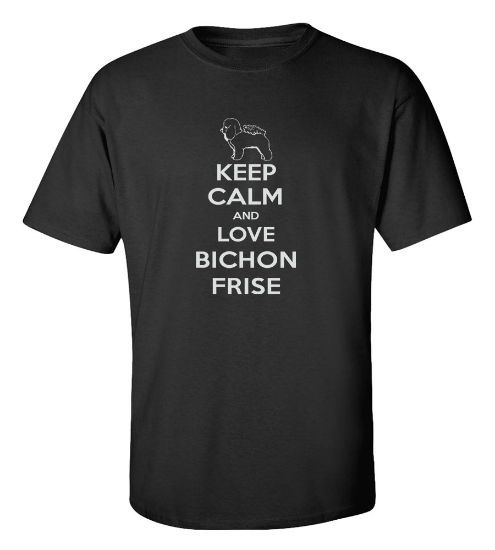 Picture of Keep Calm and Love a Bichon Frise T-shirt