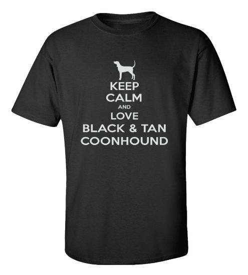 Picture of Keep Calm and Love a Black & Tan Coonhound T-shirt