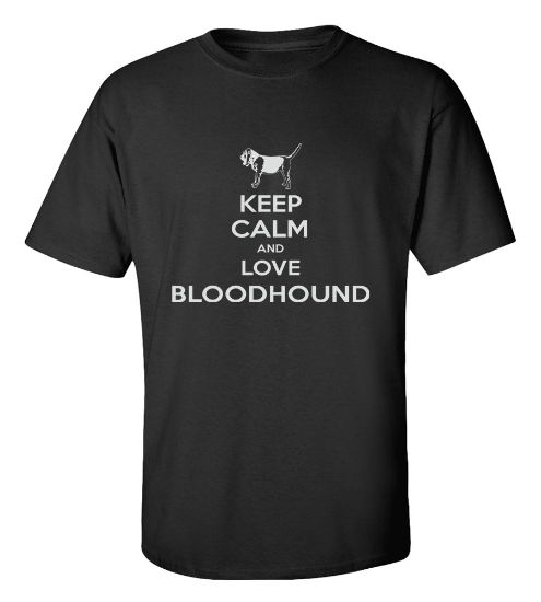 Picture of Keep Calm and Love a Bloodhound T-shirt