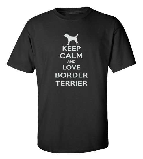 Picture of Keep Calm and Love a Border Terrier T-shirt