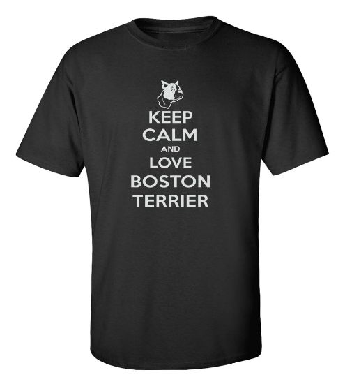 Picture of Keep Calm and Love a Boston Terrier T-shirt