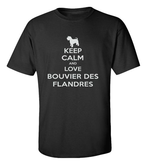 Picture of Keep Calm and Love a Bouvier Des Flandres T-shirt