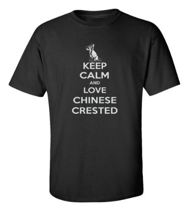 Picture of Keep Calm and Love a Chinese Crested T-shirt