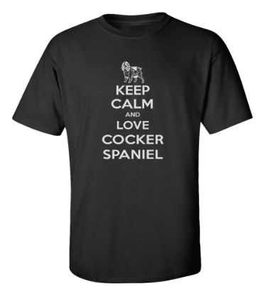 Picture of Keep Calm and Love a Cocker Spaniel T-shirt