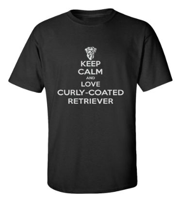 Picture of Keep Calm and Love a Curly-Coated Retriever T-shirt