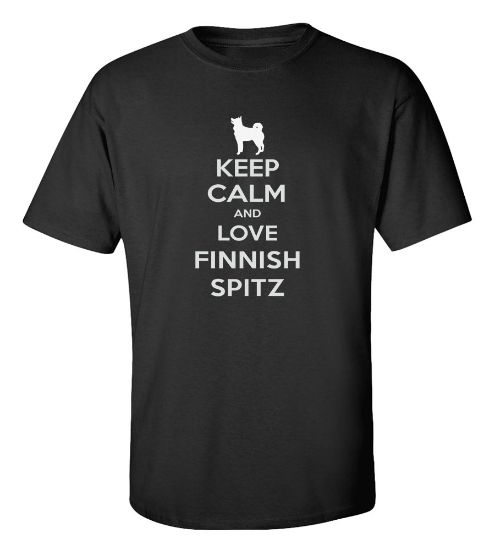 Picture of Keep Calm and Love a Finnish Spitz T-shirt