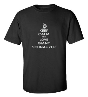 Picture of Keep Calm and Love a Giant Schnauzer T-shirt