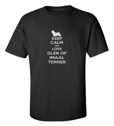 Picture of Keep Calm and Love a Glen Of Imaal Terrier T-shirt