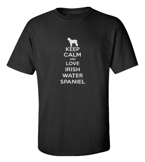 Picture of Keep Calm and Love a Irish Water Spaniel T-shirt