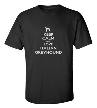 Picture of Keep Calm and Love a Italian Greyhound T-shirt