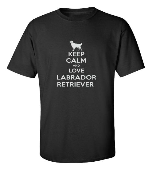 Picture of Keep Calm and Love a Labrador Retriever T-shirt