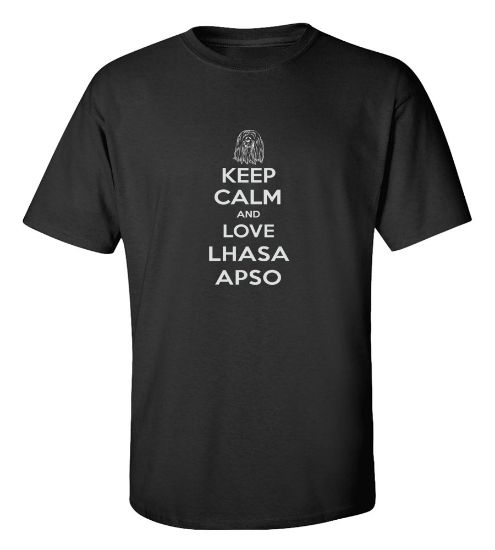 Picture of Keep Calm and Love a Lhasa Apso T-shirt