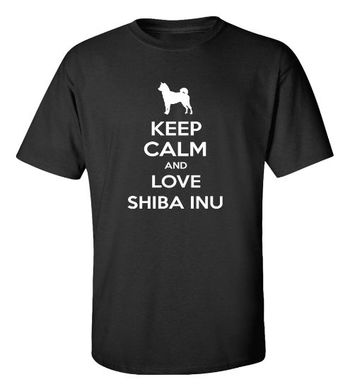 Picture of Keep Calm and Love a Shiba Inu T-shirt