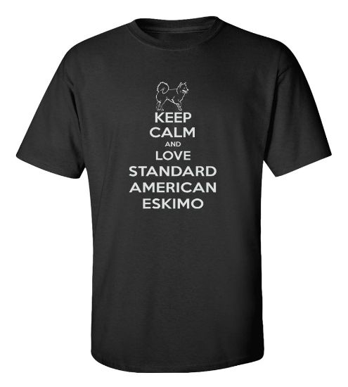 Picture of Keep Calm and Love a Standard American Eskimo T-shirt