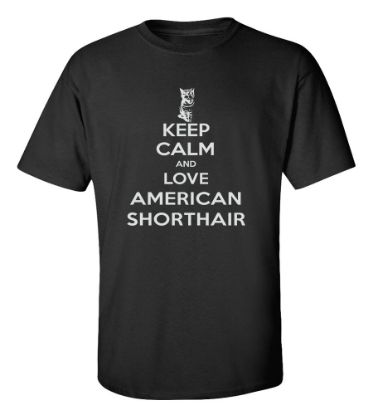 Picture of Keep Calm and Love American Shorthair T-shirt