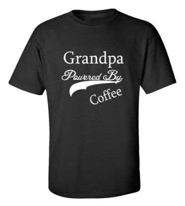 Picture of Grandpa Powered By Coffee T-Shirt