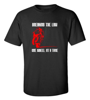 Picture of Breaking The Law One Wheel Breaksteel T-shirt